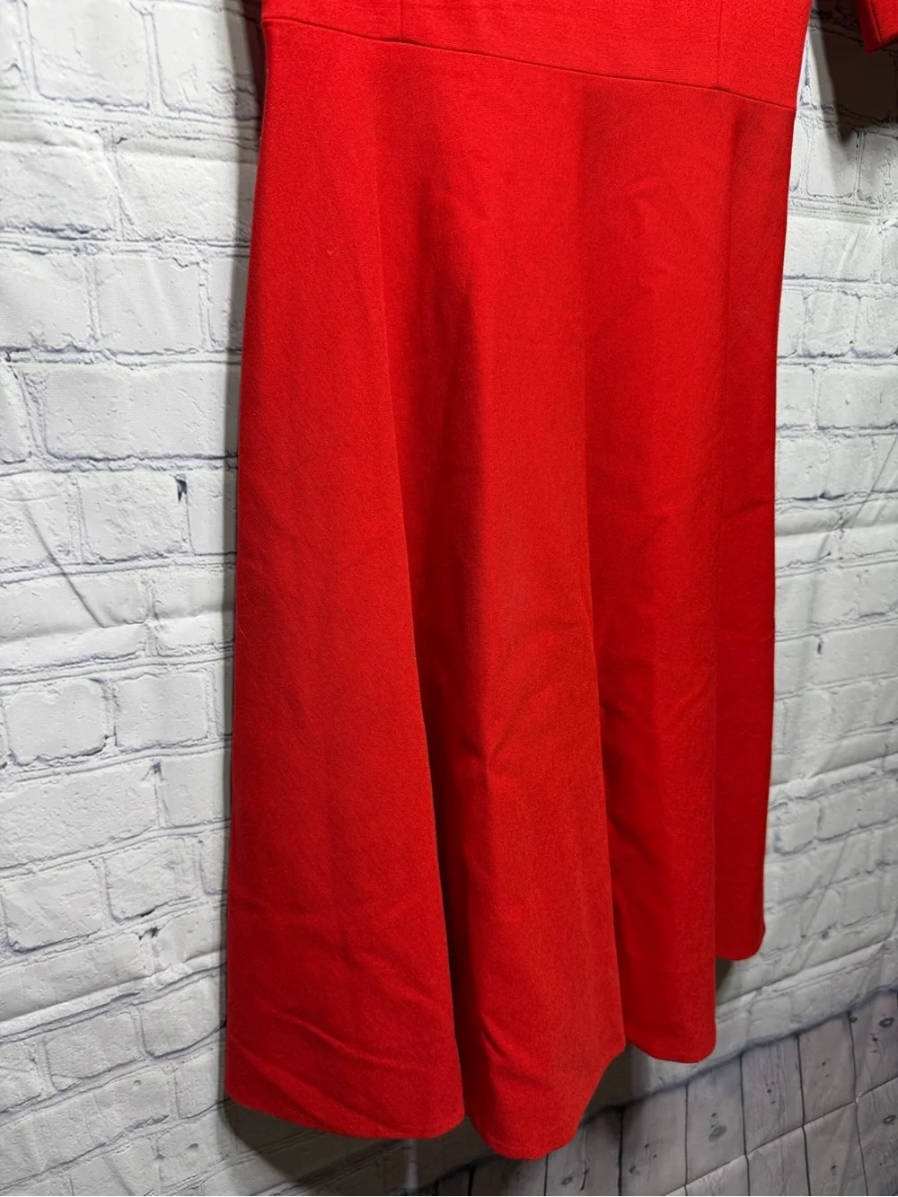 Kate Spade Womens Short Sleeve Scoop Neck Dress Red Sz 2 Preppy Old Money